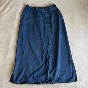 Vintage 90s David Dart Denim Blue Women's Skirt